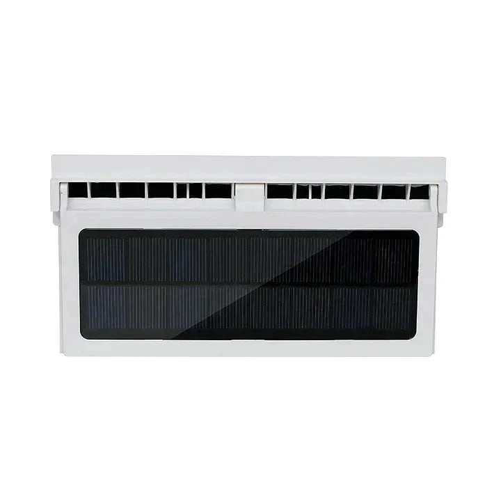 Car Cooling Fan Solar Powered Dual Fans Window Clamp