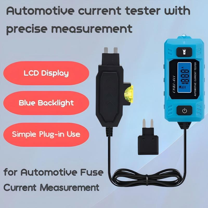 Car Current Tester 0.01–19.99A Backlit Display & LED Light