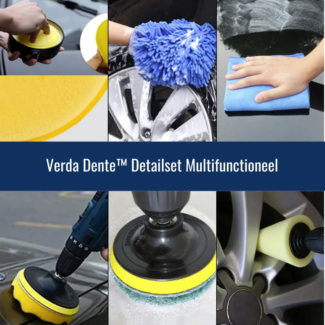 Car Detailing Brushes Natural Bristles & Foam Pads