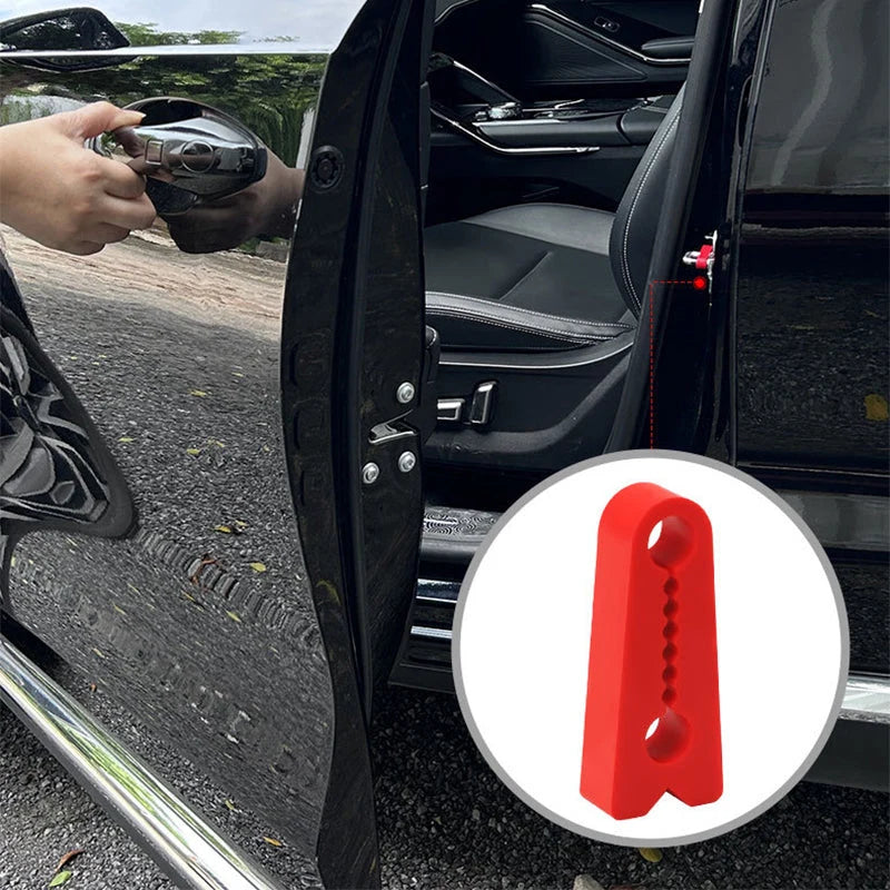 Car Door Lock Pads Silicone Noise-Reducing Tool-Free 4-Pack