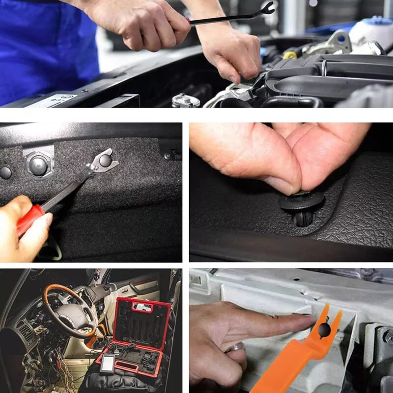 Car Fastener Clip Kit 680 Pieces Corrosion-Resistant PP Plastic