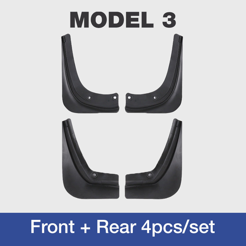Car Fender Splash Guards TPE Clip-On No-Drill