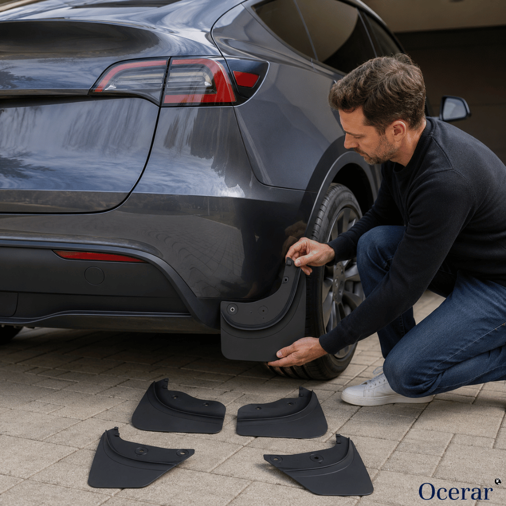 Car Fender Splash Guards TPE Clip-On No-Drill