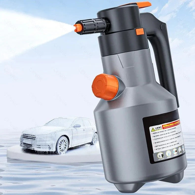 Car Foam Sprayer Cordless & Rechargeable Adjustable Nozzle Large Tank