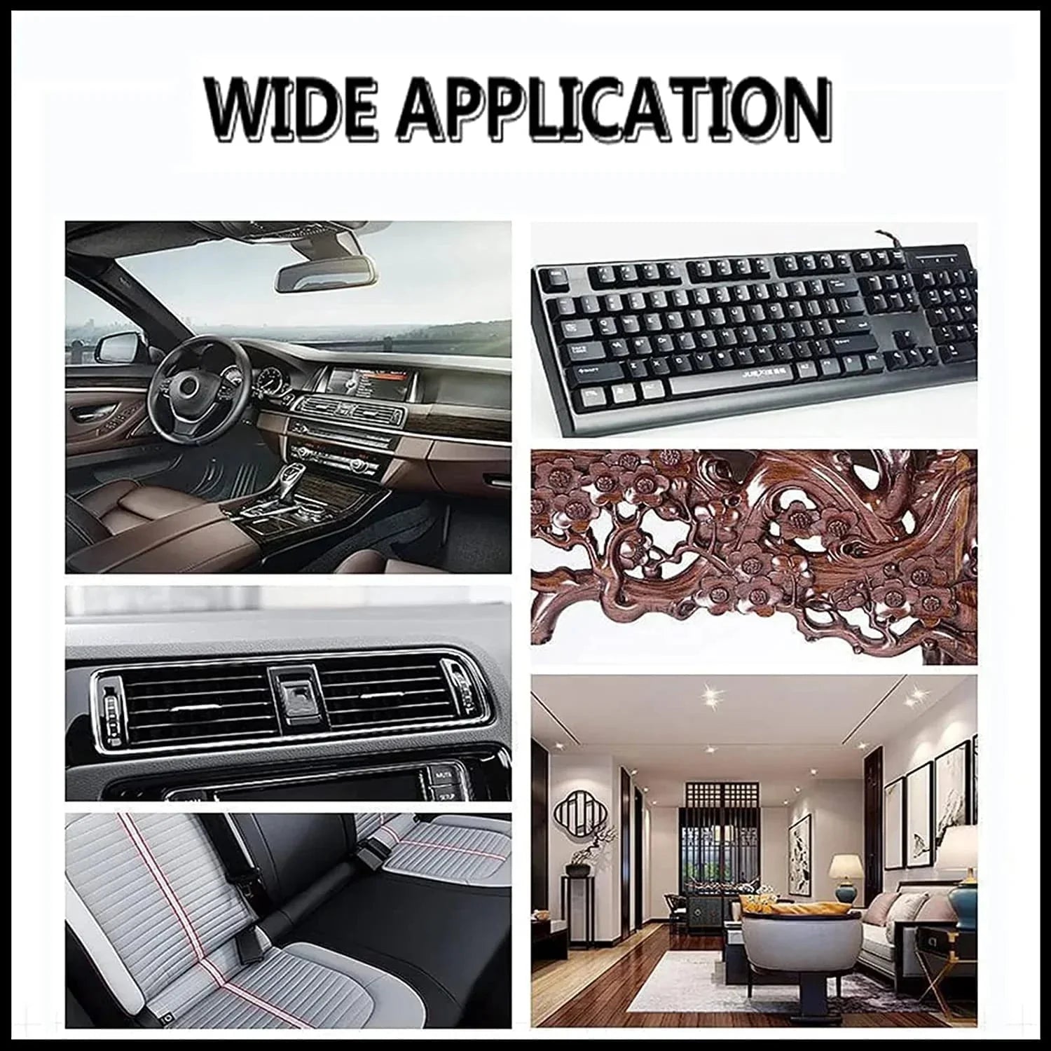 Car Interior Brush Soft Microfiber Set of 2