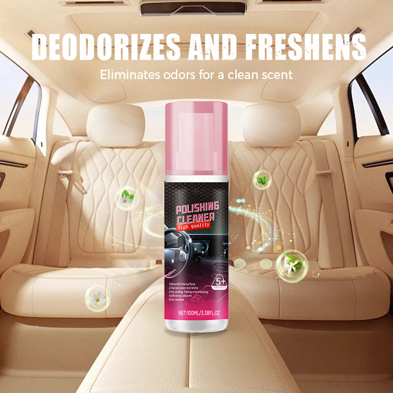 Car Interior Polish Leather & Plastic Antibacterial UV Protection