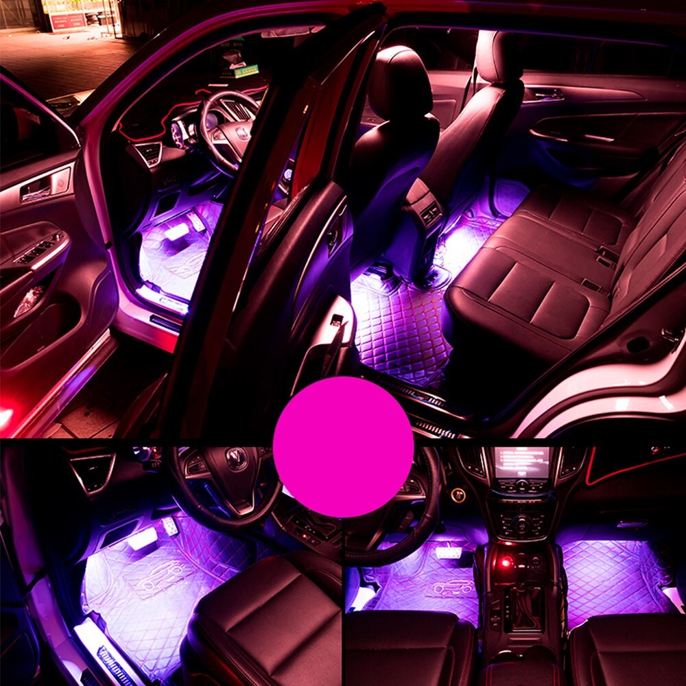 Car LED Ambient Light USB-Powered 8-Color Flexible Cables