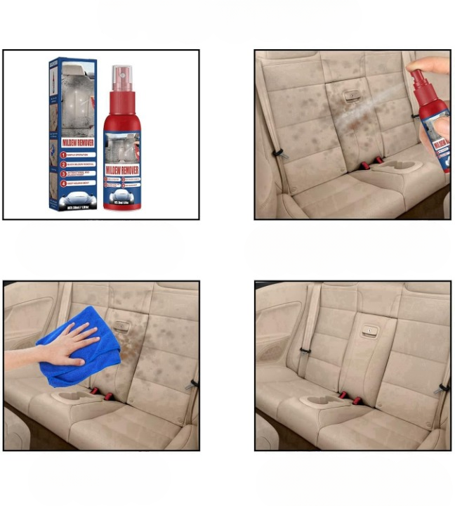 Car Mold Remover Spray Gentle Leather & Fabric 2-Pack