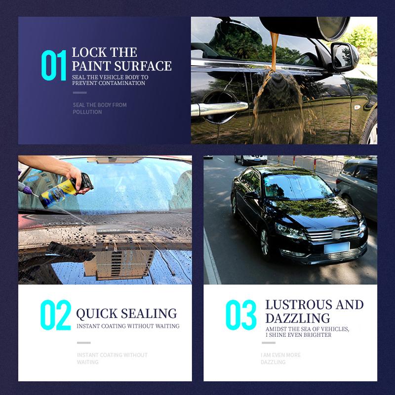 Car Nano Coating Spray 3-In-1 Cleans Polishes Protects