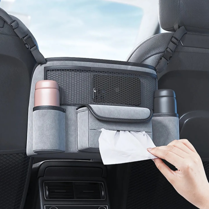 Car Organizer Multi-Compartment Between Seats Universal Fit
