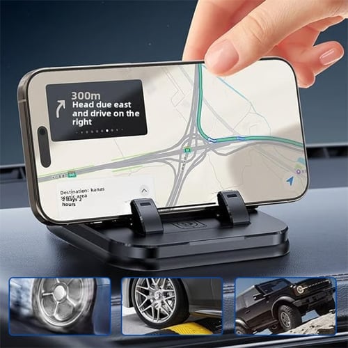 Car Phone Holder Foldable Anti-Slip Silicone