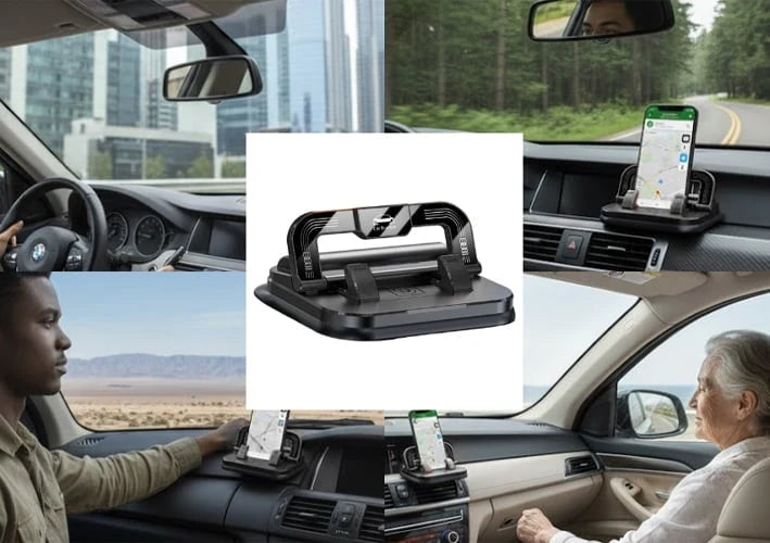 Car Phone Holder Foldable Anti-Slip Silicone