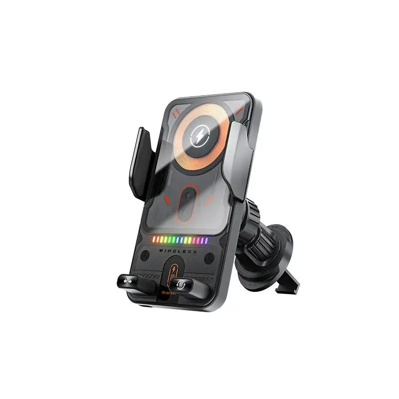 Car Phone Holder Motorized Grip 15W Wireless Charging