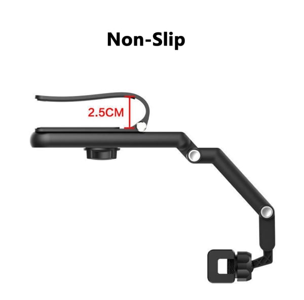 Car Phone Mount 1080° Rotation Curved Base One-Handed Use