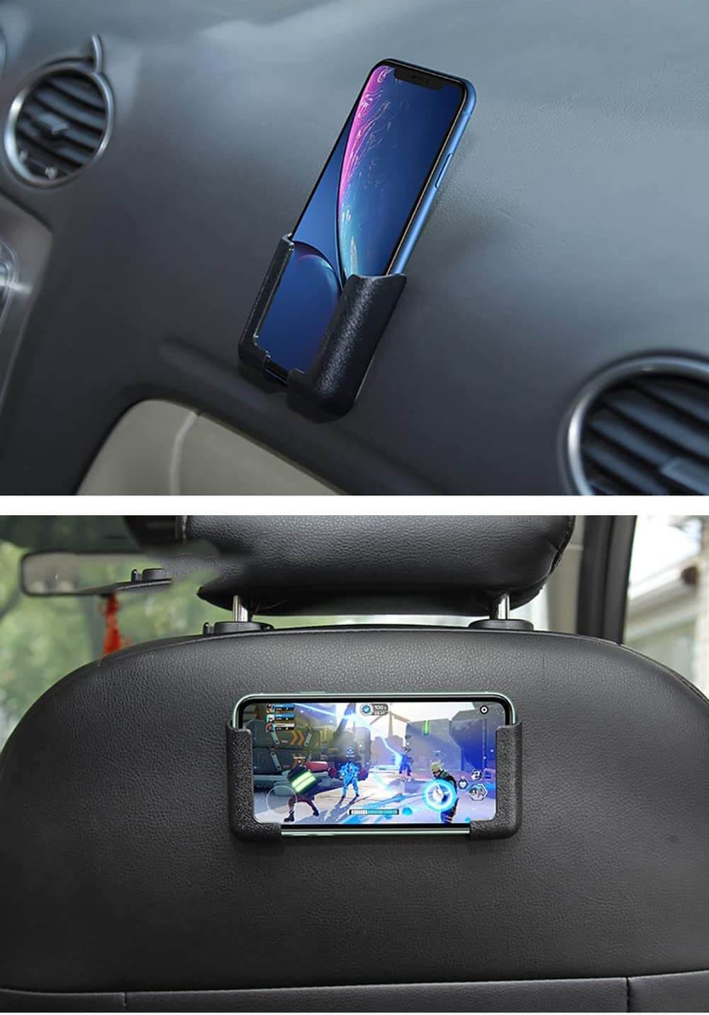 Car Phone Mount Adjustable Horizontal & Vertical Self-Adhesive