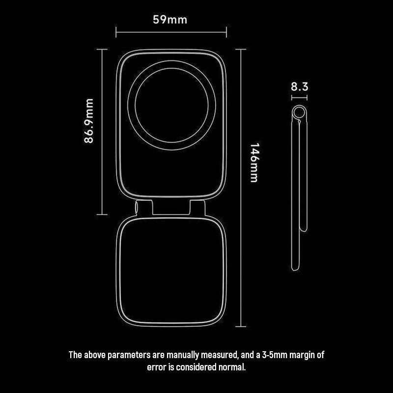 Car Phone Mount Magnetic Residue-Free Adhesive 360 Degree Rotation