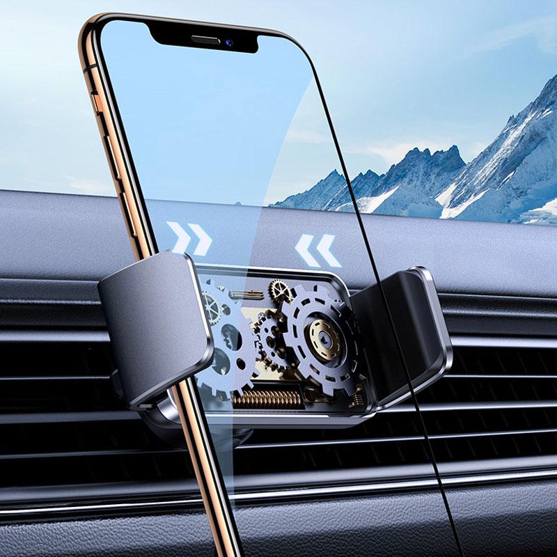 Car Phone Mount One-Touch Auto Lock 360 Degree Rotation