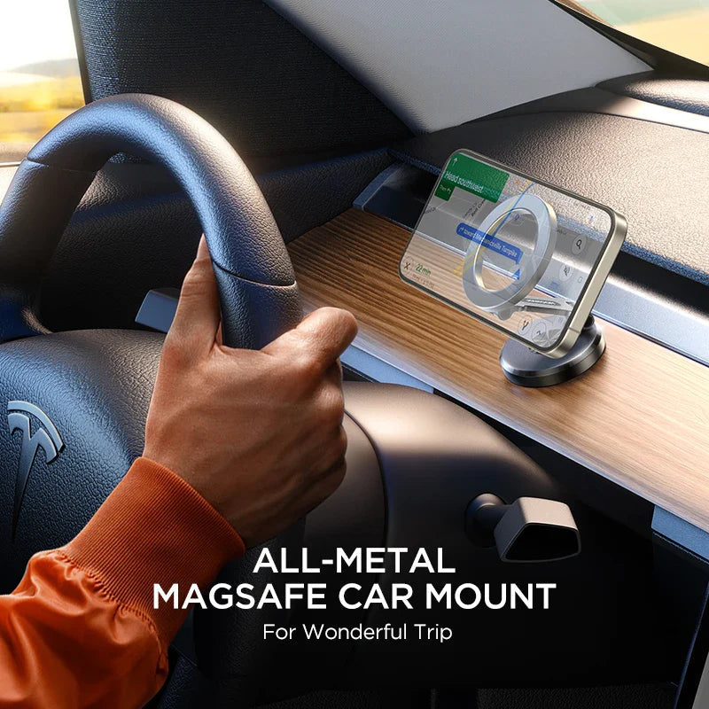 Car Phone Mount Strong Magnetic 360° Rotatable Foldable