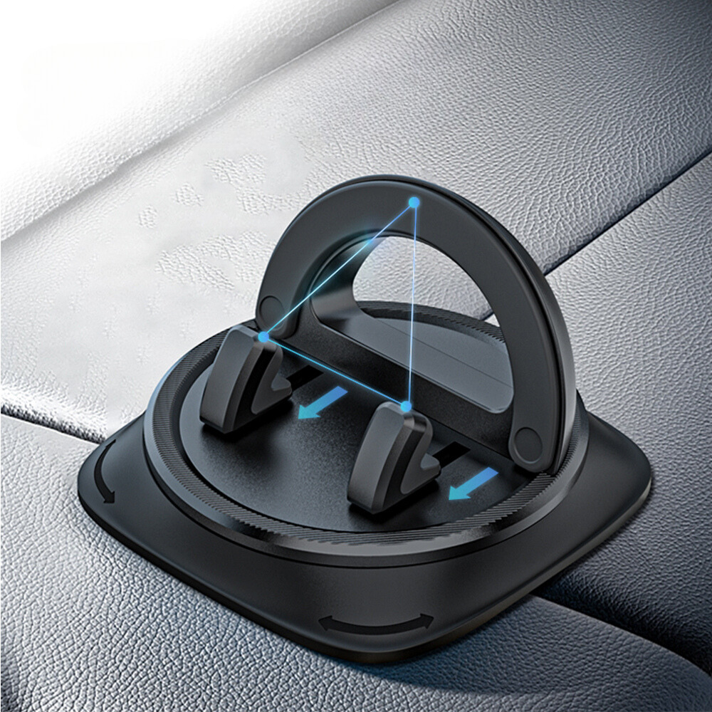 Car Phone Mount Universal 360-Degree Rotation One-Handed Quick Release