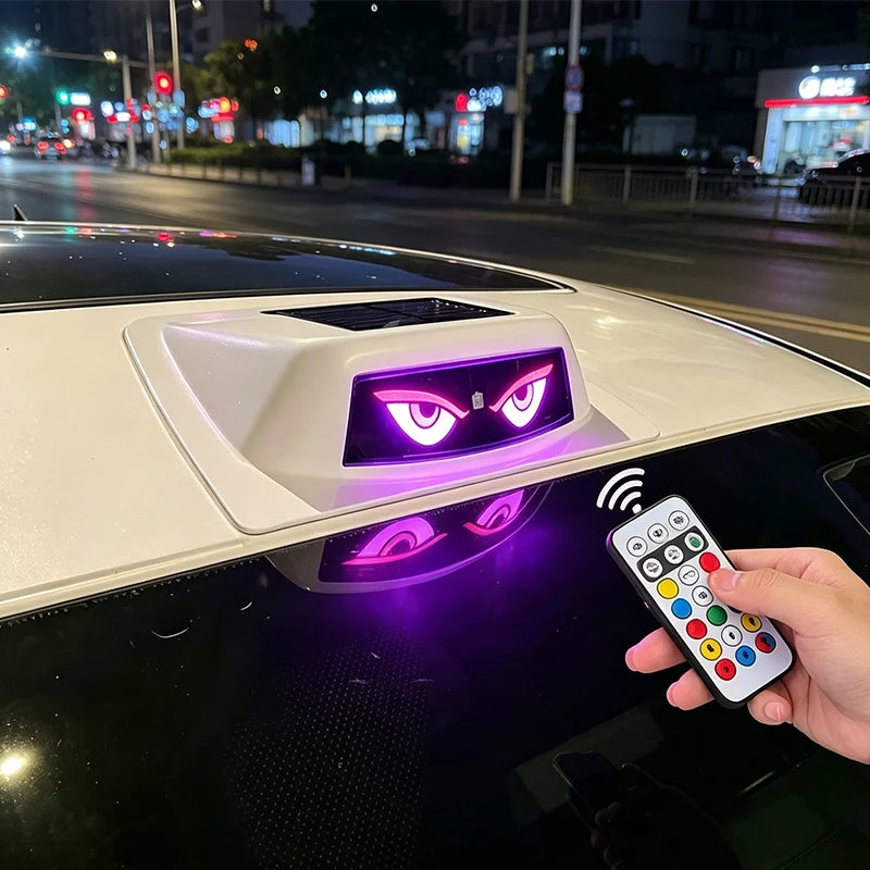 Car Roof Warning Light Solar-Powered LED & Remote