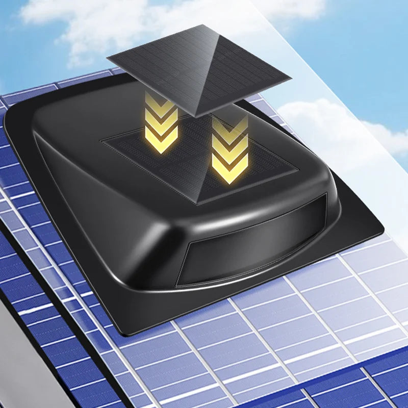 Car Roof Warning Light Solar-Powered LED & Remote