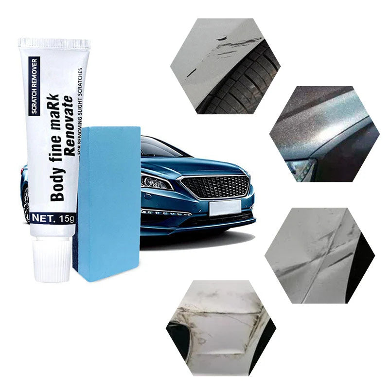 Car Scratch Repair Paste Abrasive & Filler Includes Sponge