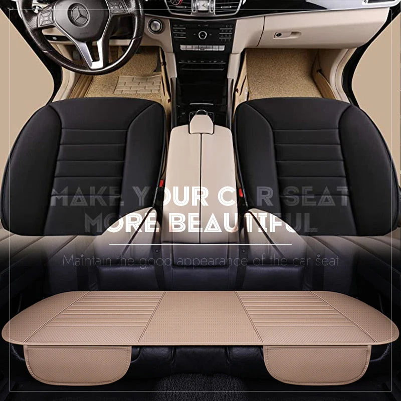 Car Seat Cushion Ergonomic Tailbone Support Ventilated PU Leather