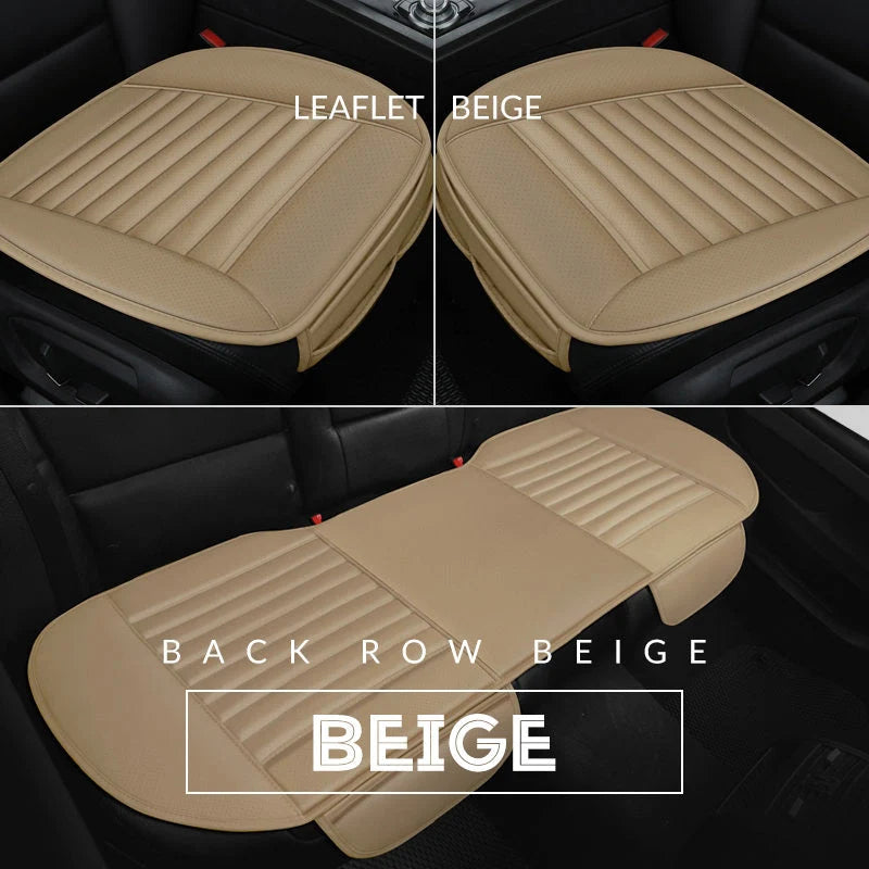 Car Seat Cushion Ergonomic Tailbone Support Ventilated PU Leather