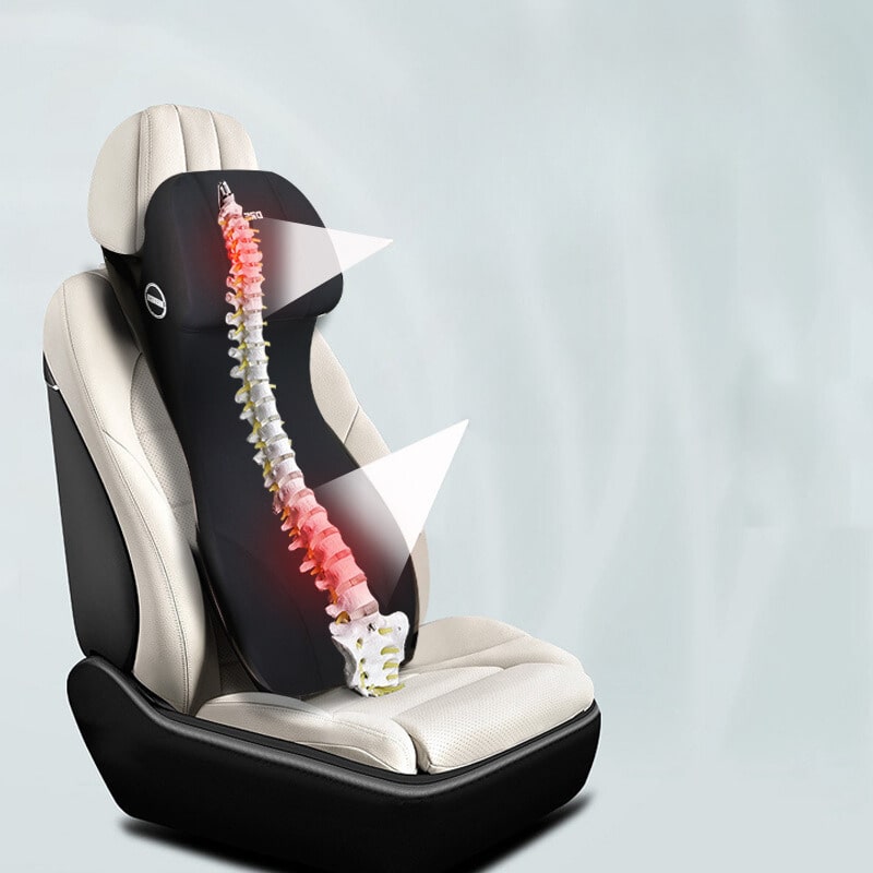 Car Seat Cushion Memory Foam Ergonomic Support Universal Fit
