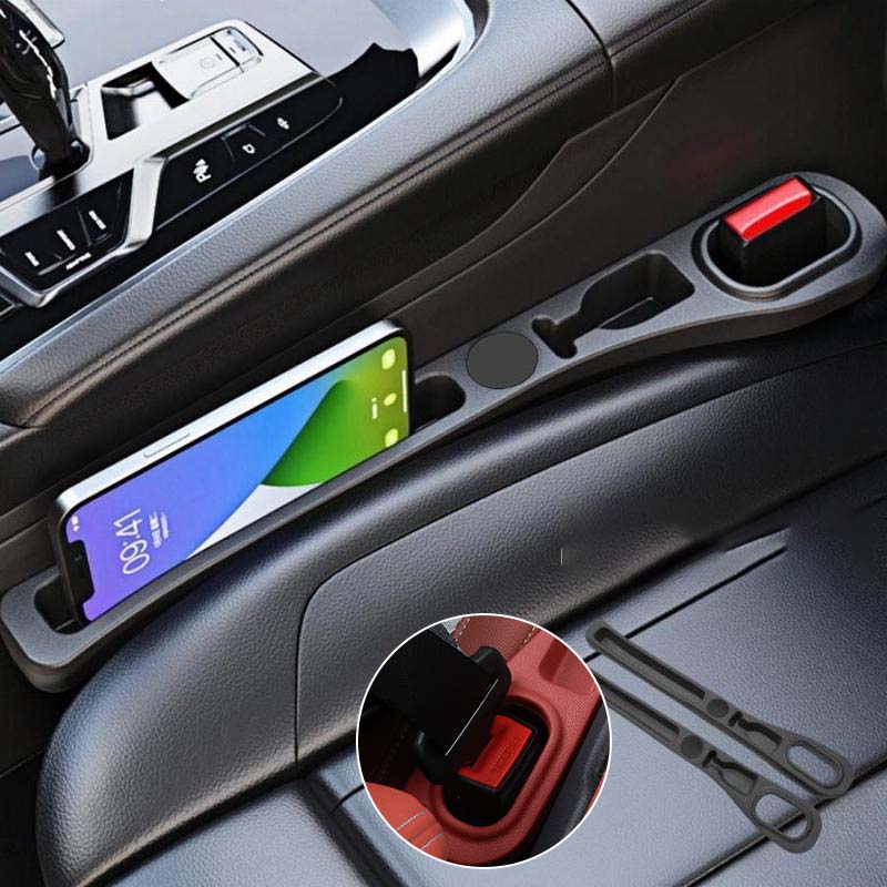 Car Seat Gap Filler Faux Leather Phone Storage