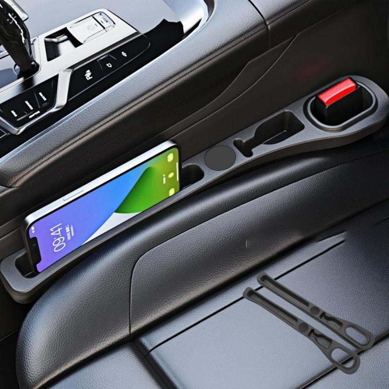 Car Seat Gap Filler Faux Leather Phone Storage