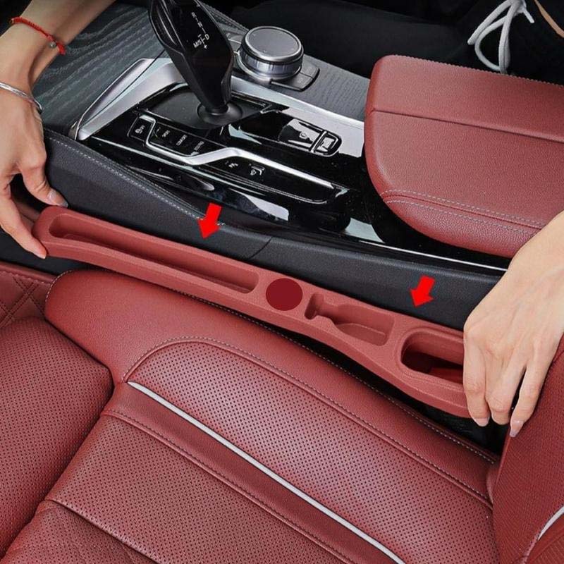 Car Seat Gap Filler Faux Leather Phone Storage