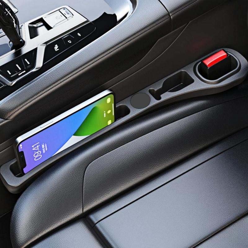 Car Seat Gap Filler Faux Leather Phone Storage