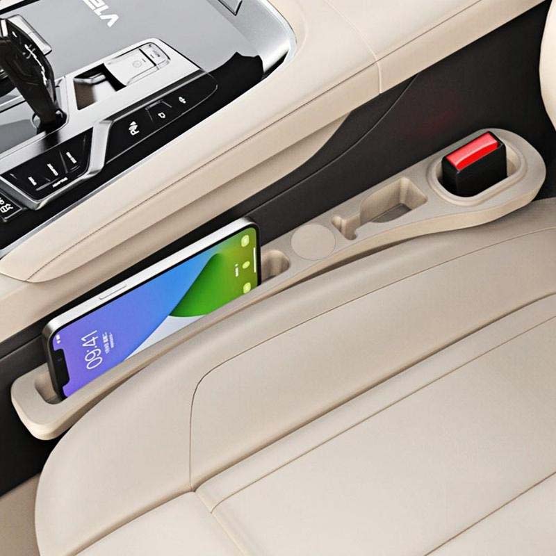 Car Seat Gap Filler Faux Leather Phone Storage
