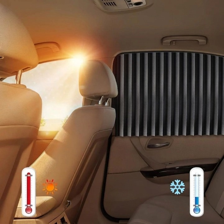 Car Sun Shades Magnetic UV-Blocking Foldable Set of 4