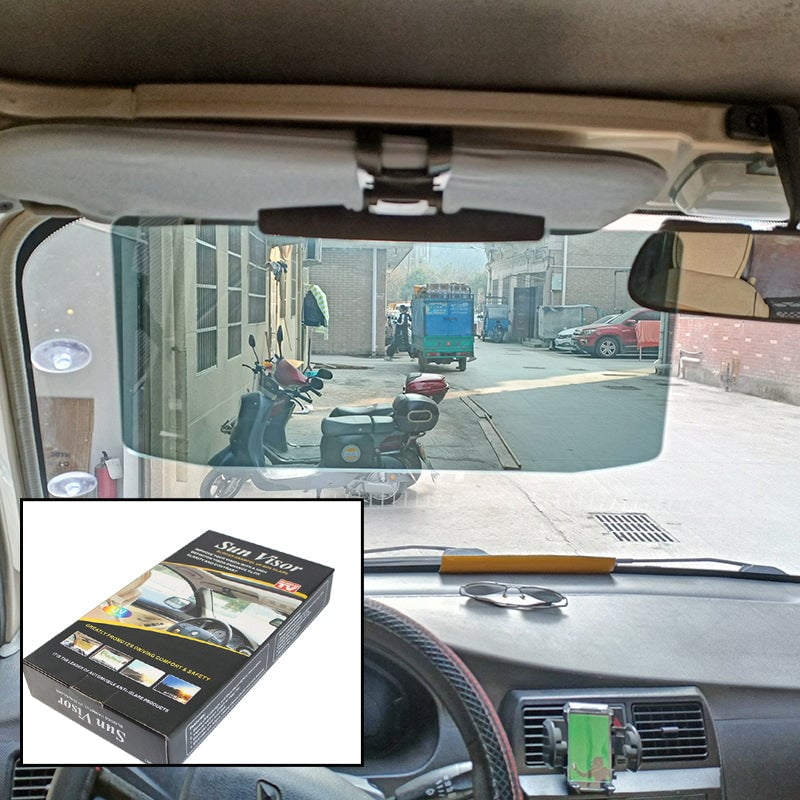 Car Sun Visor Extender Polarized Acrylic Universal Clamp