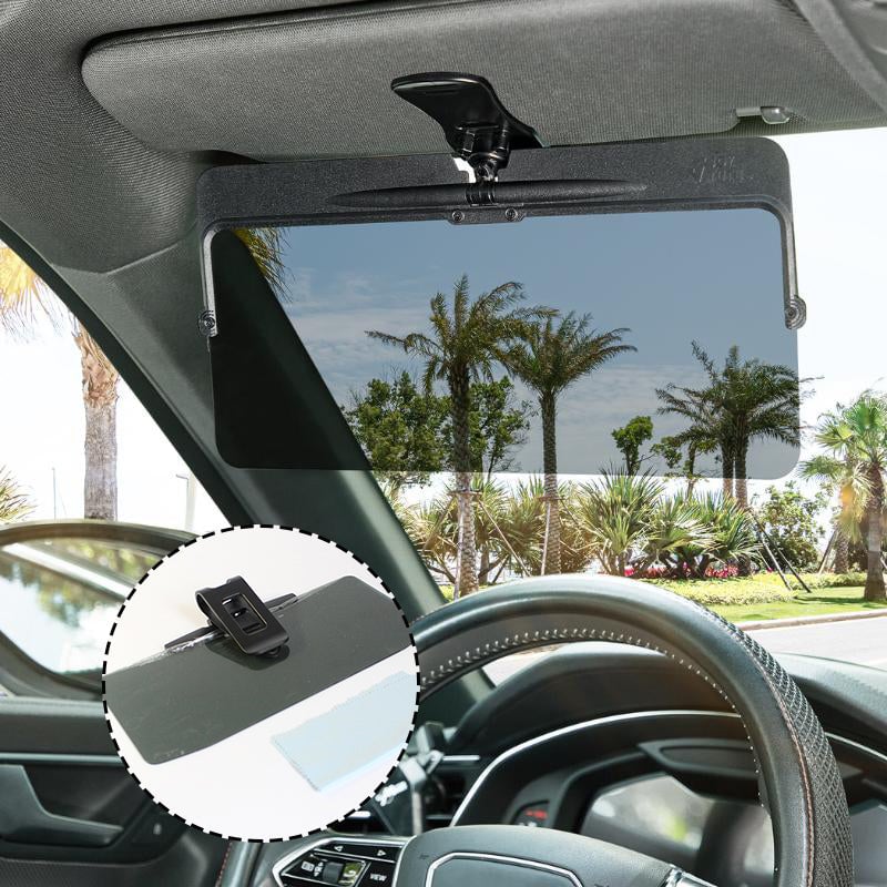 Car Sun Visor Extension Polarized Clip-On 180 Degree Swivel