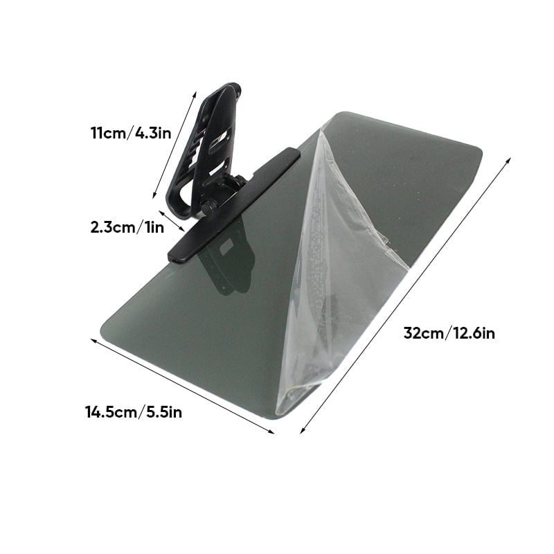 Car Sun Visor Extension Polarized Clip-On 180 Degree Swivel