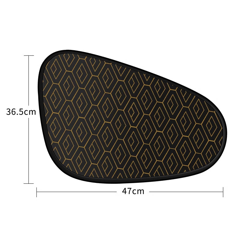 Car Sunshade Set UV Protection Universal Fit 4-Piece