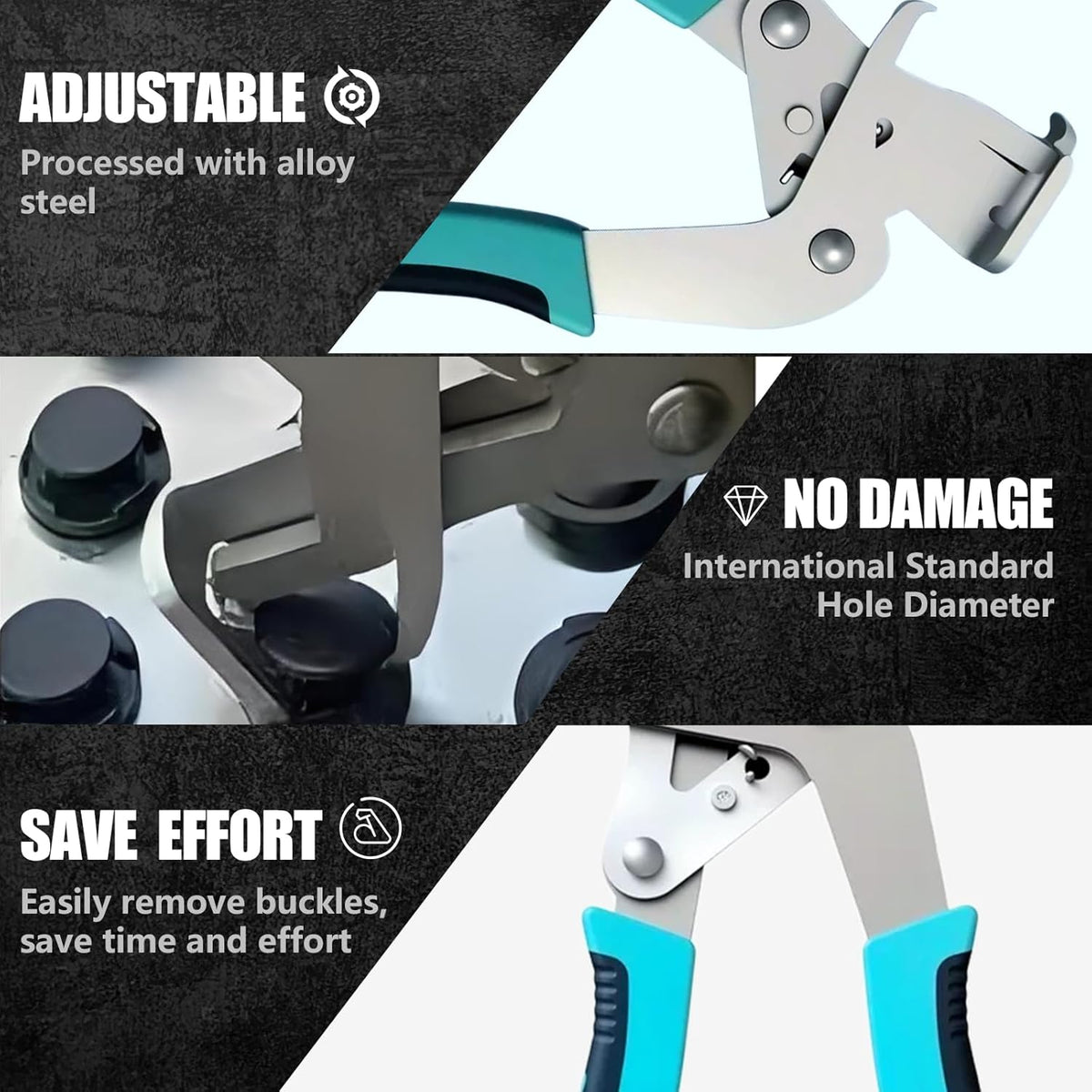 Car Trim Clip Remover Ergonomic Steel Blade Non-Slip Handle