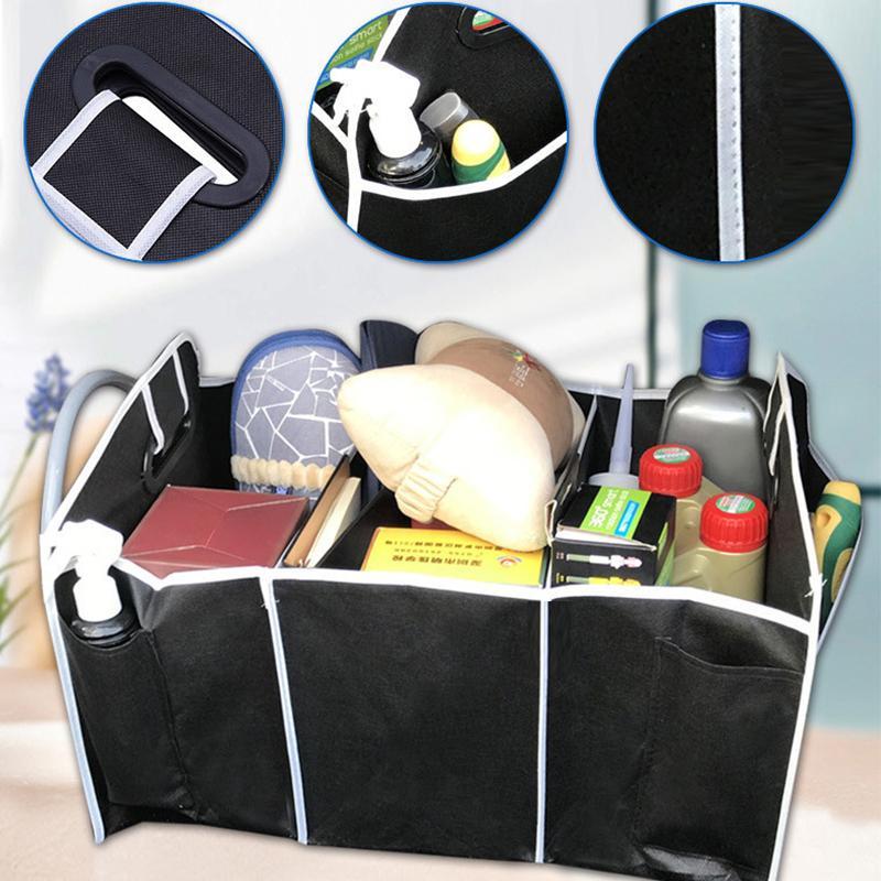 Car Trunk Organizer Foldable 3-Compartment Waterproof