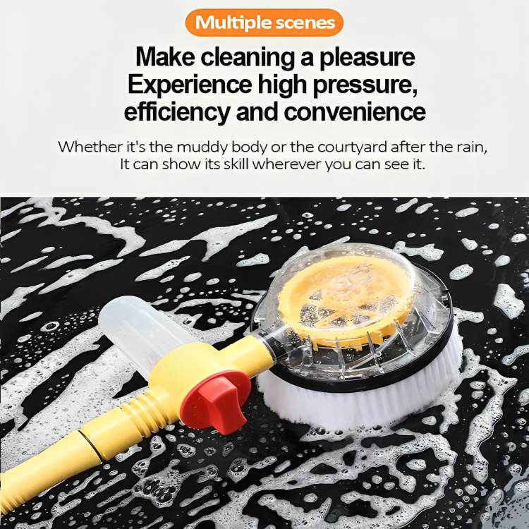 Car Wash Brush Rotating Water Powered Chenille Head