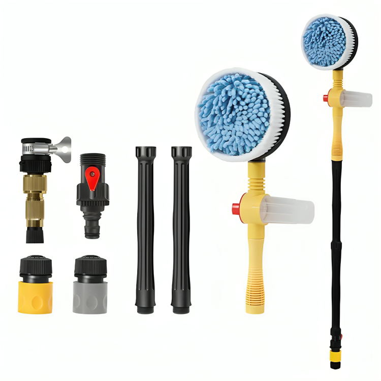 Car Wash Brush Rotating Water Powered Chenille Head