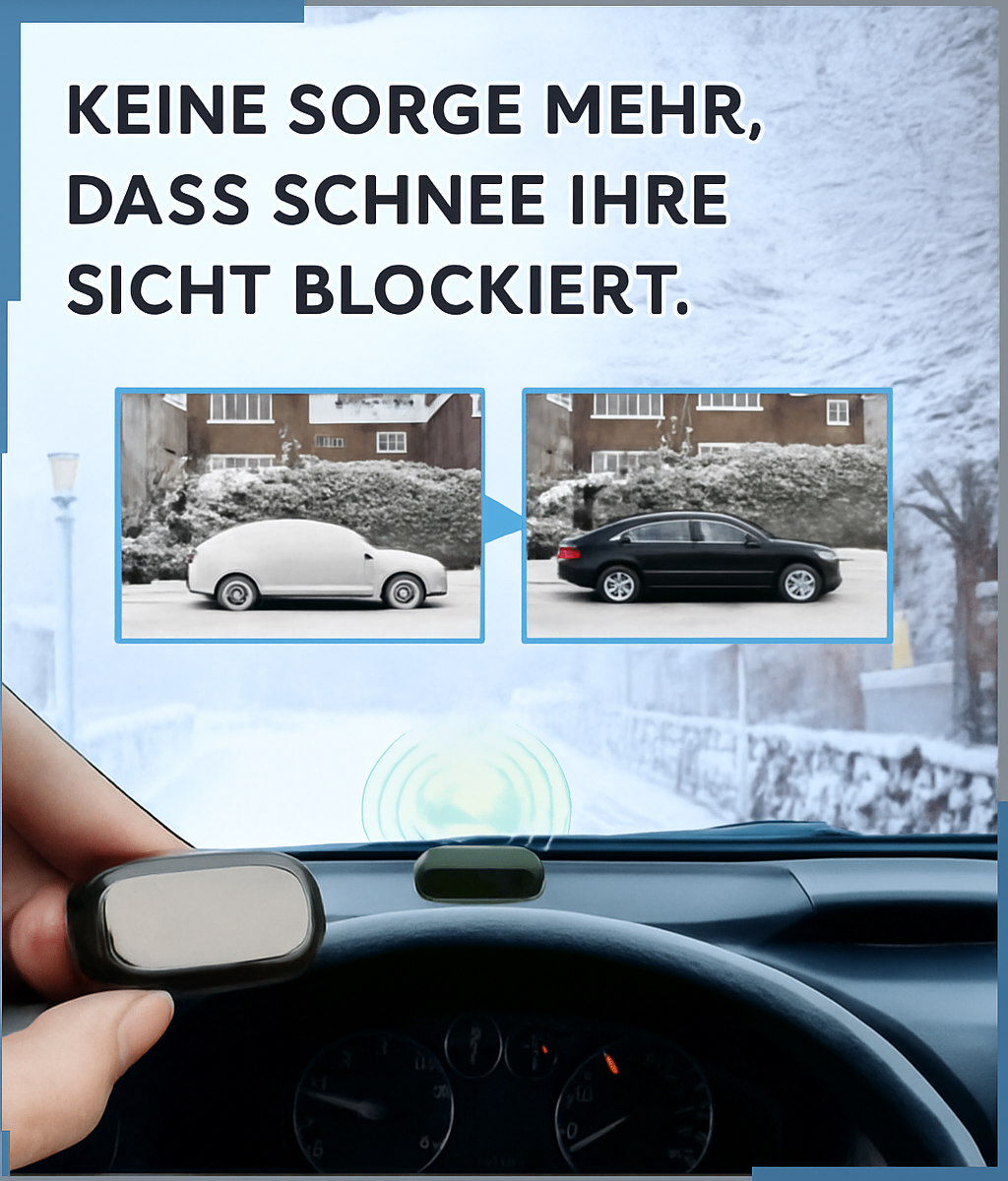 Car Window Deicer Solar-Powered Automatic Scratch-Free