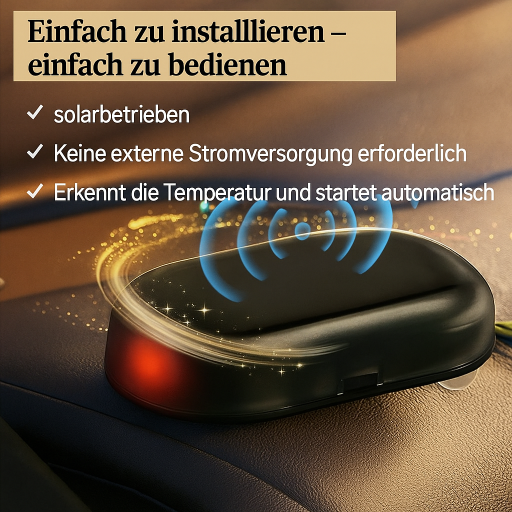 Car Window Deicer Solar-Powered Automatic Scratch-Free