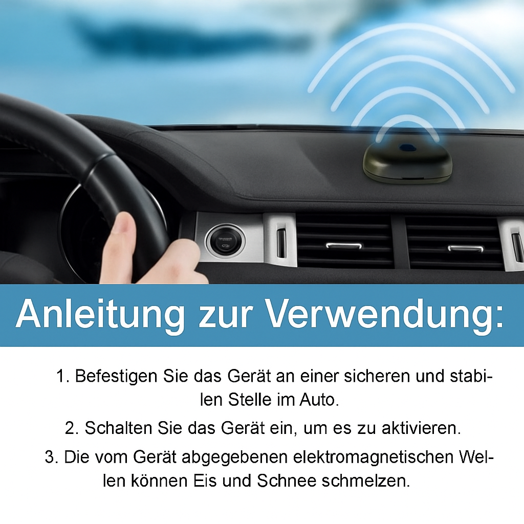 Car Window Deicer Solar-Powered Automatic Scratch-Free