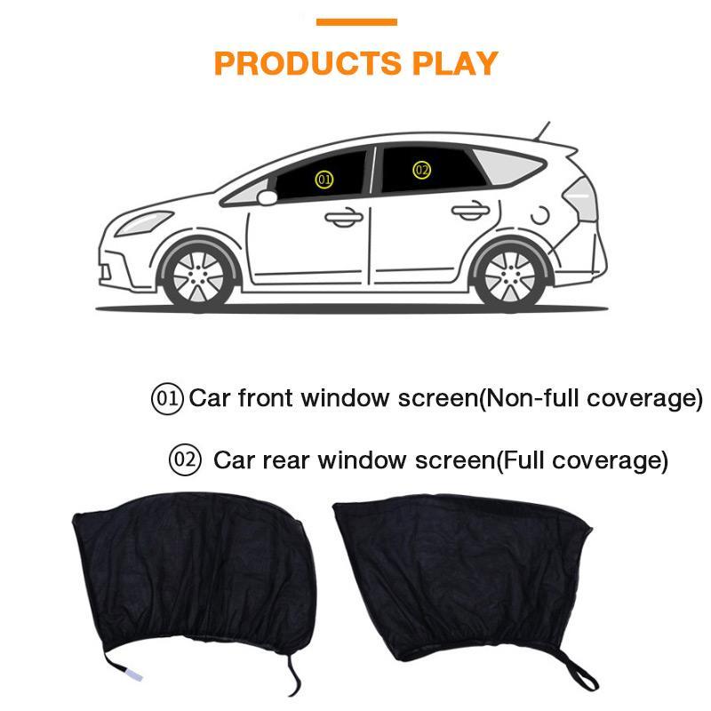 Car Window Insect Screen High-Density Nylon Elastic Fit