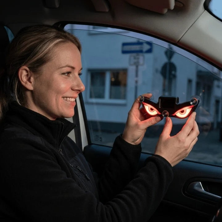 Car Window Light Hypnotic Eye Solar-Powered & Wireless Self-Adhesive