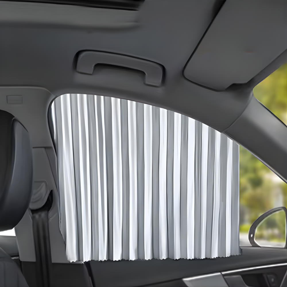 Car Window Sunshade Magnetic Attachment Heat-Reducing Privacy 2-Piece