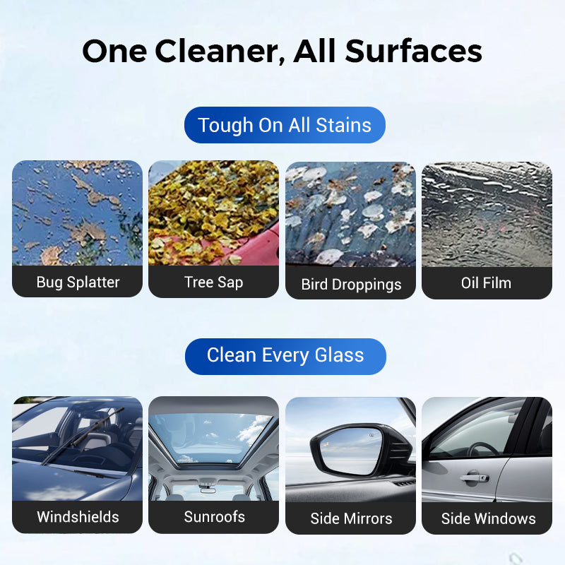 Car Windshield Cleaner Oil Film Removal Streak-Free & Compact